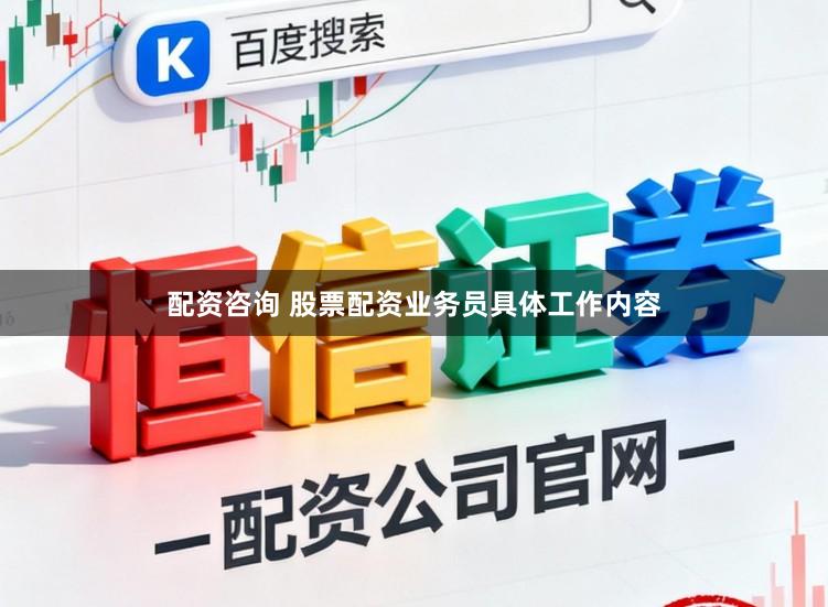 配资咨询 股票配资业务员具体工作内容