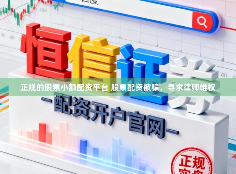 正规的股票小额配资平台 股票配资被骗，寻求律师维权